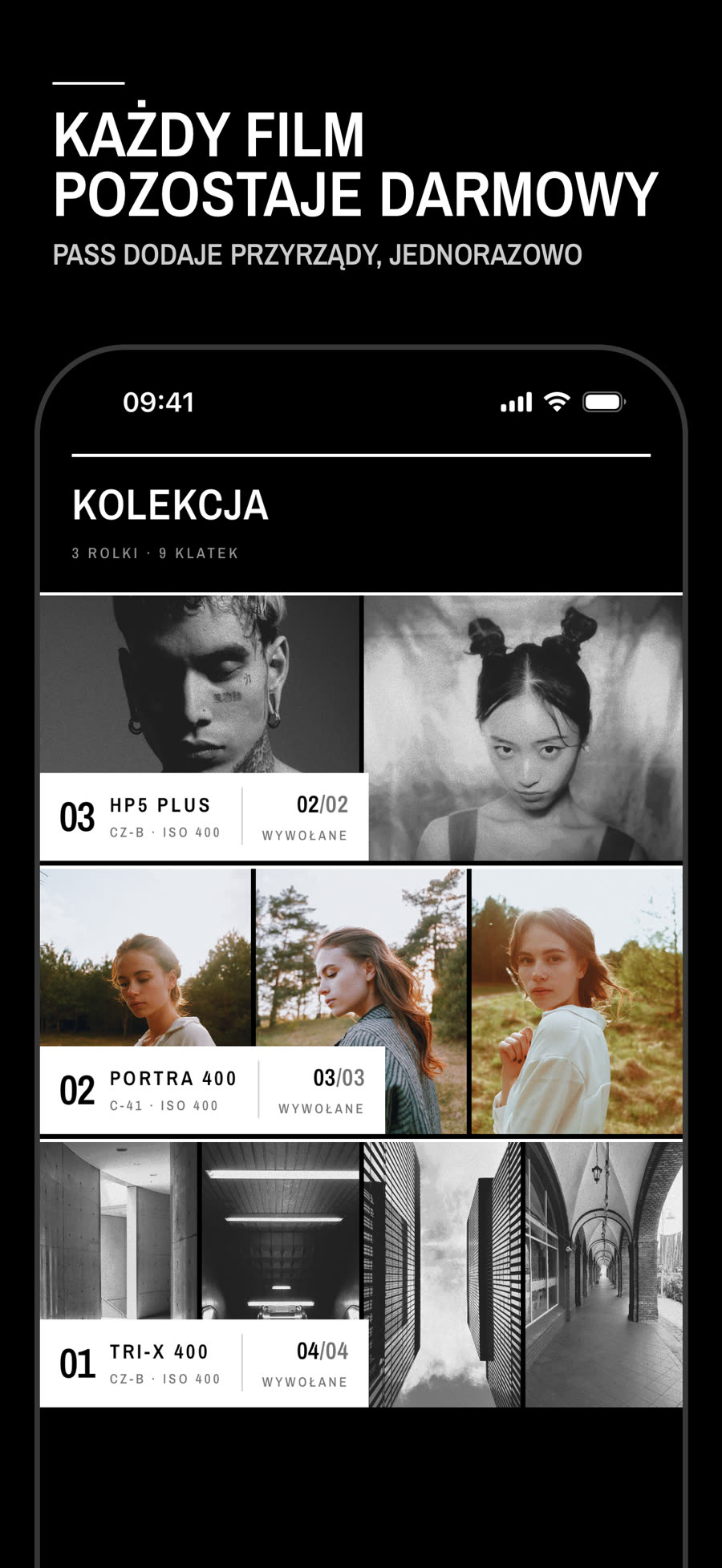 Kolekcja wywołanych rolek w Metrochrome